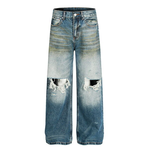 Ripped denim pants for men and women - Image 5