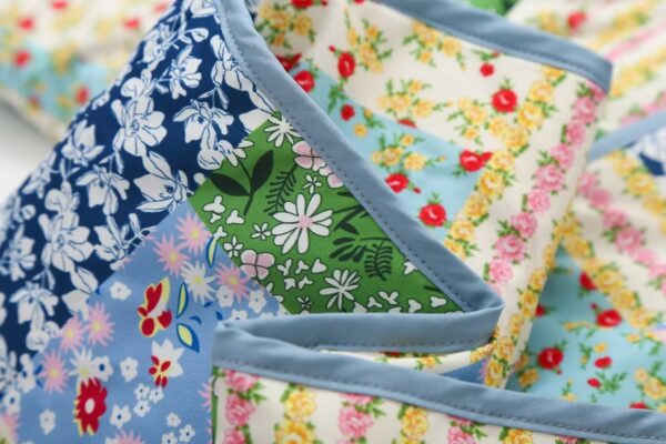 New Women Vintage Cloth Patchwork Floral Print Cotton Padded Quilted Short Jacket Coat Female Outerwear Chic Top - Image 3